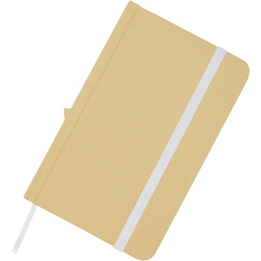 Logo trade promotional product photo of: Reed A6 recycled hard cover notebook with plain pages