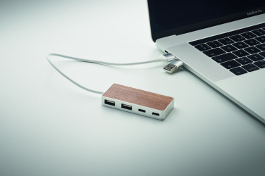 Logotrade advertising product image of: USB hub 4 ports 27,5 cm