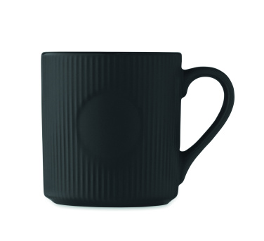 Logotrade business gift image of: Ribbed ceramic mug mat 340 ml