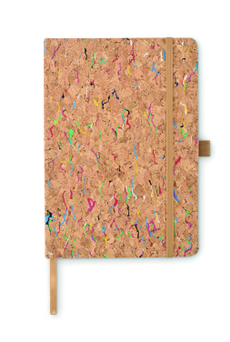 Logo trade promotional merchandise picture of: A5 cork coloured notebook