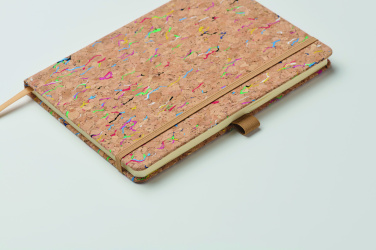 Logo trade promotional products image of: A5 cork coloured notebook
