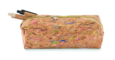 Logotrade business gift image of: Coloured cork pencil case