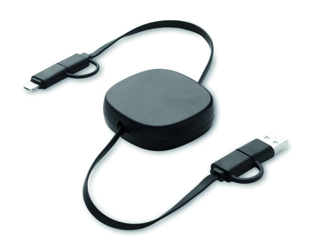 Logotrade promotional merchandise photo of: 60W retractable charging cable