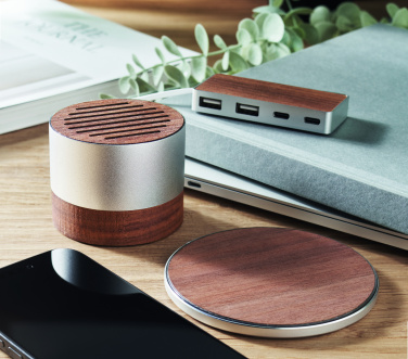 Logo trade promotional merchandise photo of: Recycled aluminium speaker