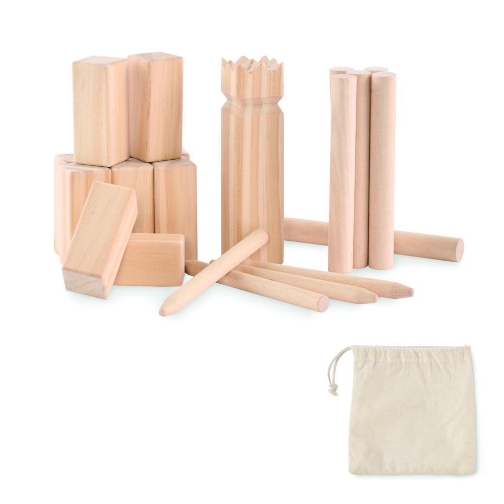 Logo trade promotional items image of: Pinewood outdoor throwing game