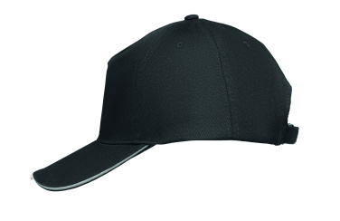 Logo trade advertising products image of: 5 panel LED cotton cap 220gr/m²