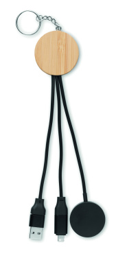 Logotrade promotional giveaway picture of: Key ring with 4 in 1 60W cable