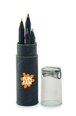 Logotrade corporate gift picture of: 6 black colouring pencils