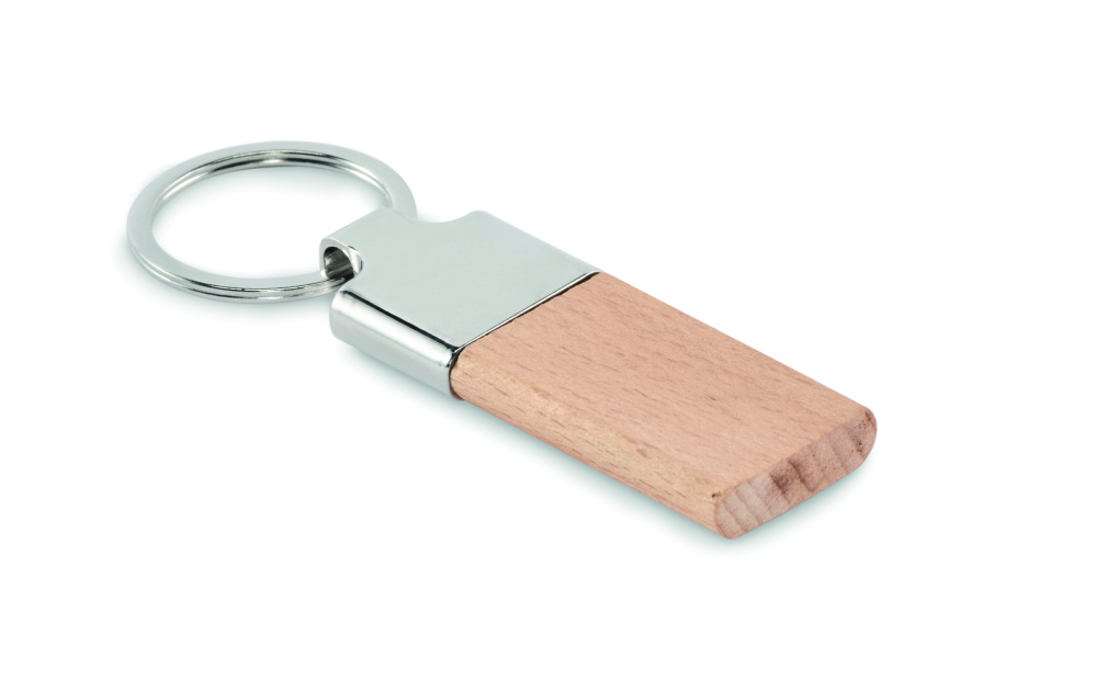 Logotrade promotional merchandise photo of: Key ring with rubber wood