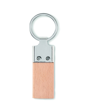 Logotrade promotional product picture of: Key ring with rubber wood