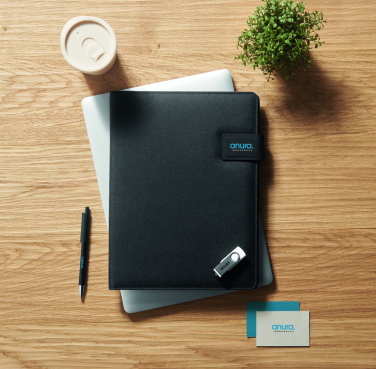 Logotrade promotional giveaway image of: A4 folder and wireless charger