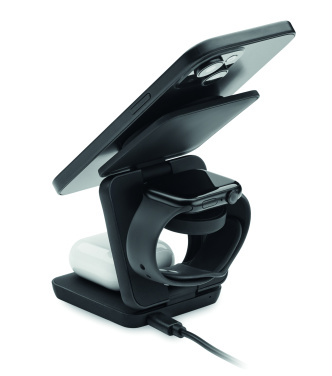 Logo trade promotional products image of: 3in1 foldable charging station