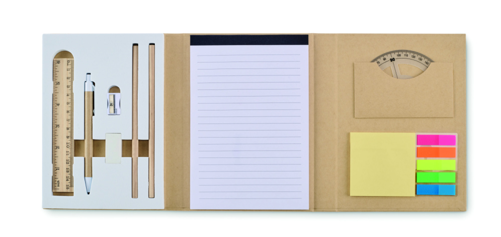 Logo trade promotional gifts picture of: Stationary set with notepad