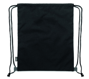 Logo trade promotional merchandise picture of: RPET PU drawstring bag 2 tone