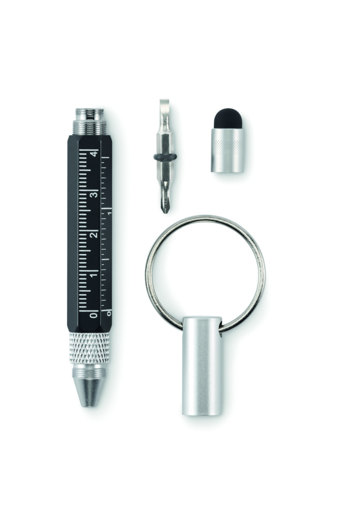 Logo trade promotional products image of: Key ring with twist action pen