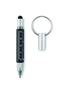 Logo trade promotional item photo of: Key ring with twist action pen