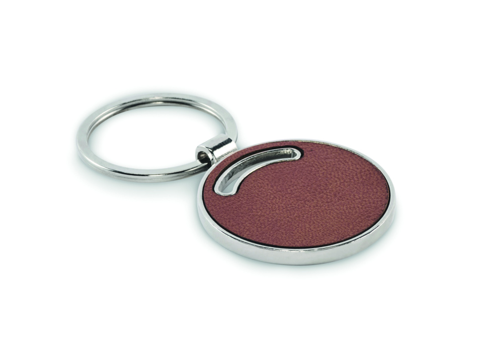 Logo trade promotional merchandise image of: Round shape key ring