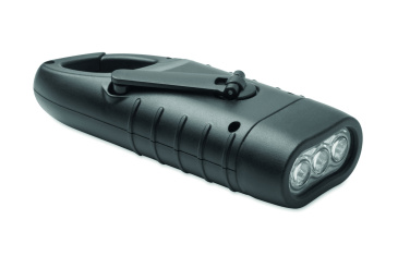 Logotrade advertising products photo of: Solar torch with dynamo crank