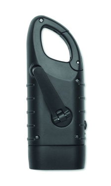 Logo trade promotional giveaway photo of: Solar torch with dynamo crank