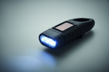 Logo trade promotional product photo of: Solar torch with dynamo crank