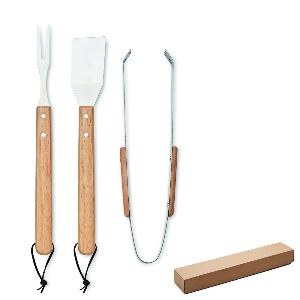 Logo trade promotional products image of: Oakwood barbecue set