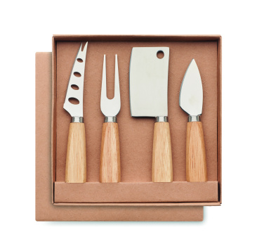 Logotrade promotional products photo of: Set of 4 cheese knives
