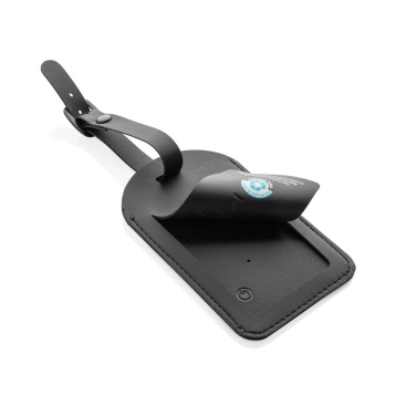 Logo trade promotional giveaways image of: Globetrack RCSrPolyester luggage tag with worldwide locating