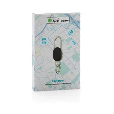 Logo trade promotional merchandise picture of: Keyfinder keychain with worldwide locating and USB C