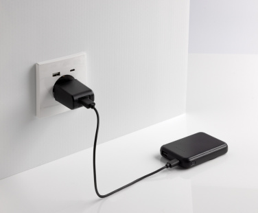 Logo trade promotional gifts image of: Stellar RCS recycled plastic 5000 mah 5W magnetic powerbank