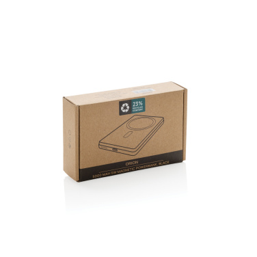 Logo trade promotional items image of: Orion RCS recycled aluminum 5000 mah 5W magnetic powerbank