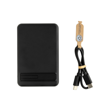 Logotrade advertising product image of: Zen RCS rplastic 5000 mah 5W magnetic bamboo powerbank