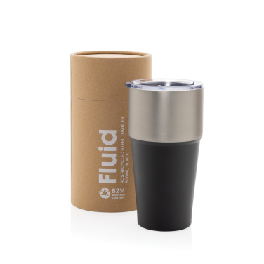 Logo trade promotional merchandise photo of: Fluid RCS certified recycled steel tumbler 500ml