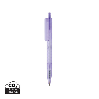 Logo trade business gift photo of: X3 GRS recycled PC plastic pen frosted