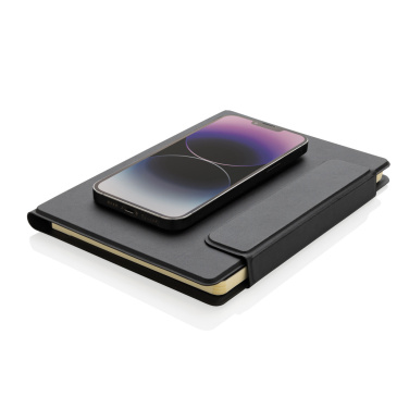 Logo trade corporate gifts image of: Stuart RCS certified RPU magnetic A5 portfolio