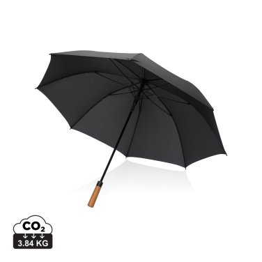 Logo trade business gift photo of: Tony  Aware™ RPET 30 inch acacia auto open umbrella