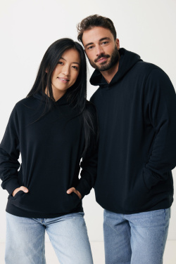 Logo trade promotional merchandise image of: Iqoniq Yengo recycled cotton hoodie with sidepockets