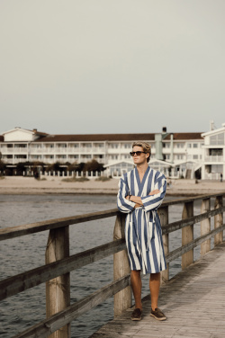 Logo trade promotional giveaway photo of: VINGA Ornos GRS hammam robe S/M