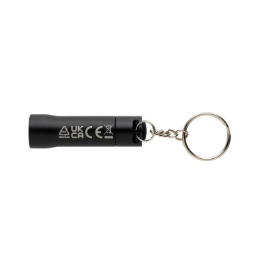 Logotrade promotional gift image of: Flash RCS recycled aluminium keychain torch