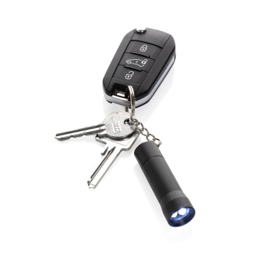Logo trade corporate gifts image of: Flash RCS recycled aluminium keychain torch