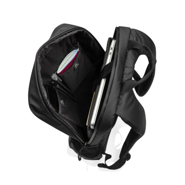 Logo trade promotional item photo of: Lima Aware™ RPET water resistant 15.6 laptop backpack