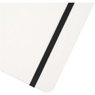 Logo trade corporate gifts picture of: Holm A5 stone paper hard cover notebook with lined pages