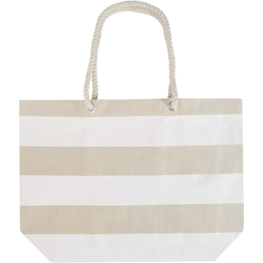 Logo trade corporate gift photo of: Florida 270 g/m² GRS recycled beach tote bag 18L