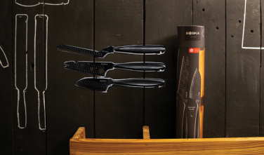 Logotrade promotional merchandise picture of: BOSKA Cheese Knife Set Monaco+ Black