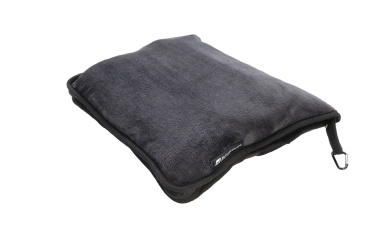 Logotrade business gift image of: Blanket and pillow 2 in 1 AMIATA Schwarzwolf