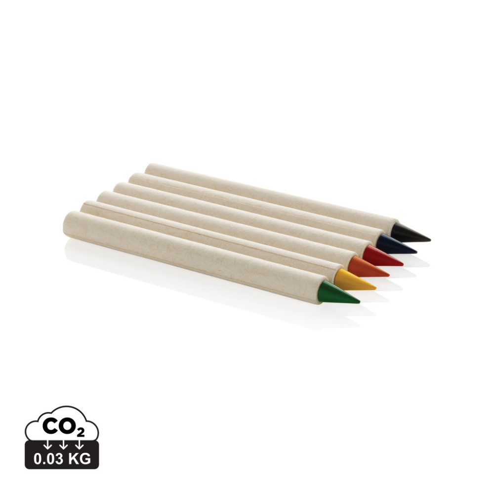 Logo trade advertising products image of: Micki GRS infinity 6pc colouring pencil set
