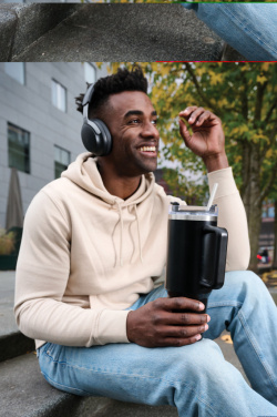 Logo trade promotional products image of: Stadley RCS recycled steel tumbler 1200ML