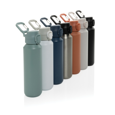 Logotrade corporate gift image of: Via RCS Re-steel lockable sport bottle 600ML
