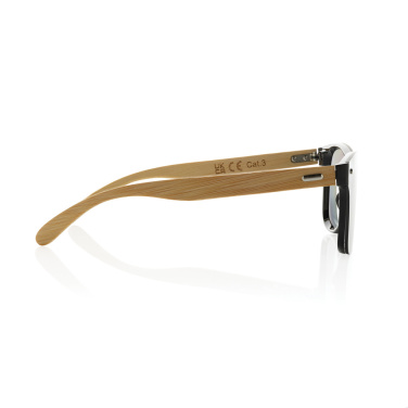 Logotrade advertising product image of: Prism RCS recycled plastic sunglasses with bamboo frame