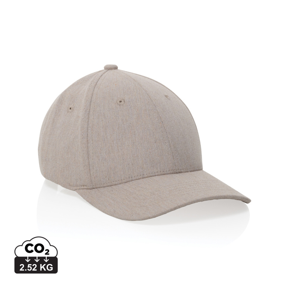 Logo trade promotional merchandise picture of: Milo AWARE™ recycled heather 6 panel cap 200gr
