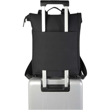 Logo trade promotional item photo of: Turner 15.6" GRS recycled roll-top laptop backpack 12L